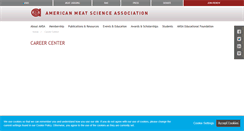 Desktop Screenshot of careers.meatscience.org
